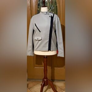Pringle of Scotland Gray and Black Women's Ski/Motorcycle Jacket Size 4